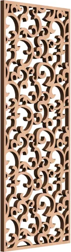 Miniatura 163 de Wheatland Paneles de pared decorativos de madera con calado, 9 3/8 pulgadas de ancho x 24 3/8 pulgadas de alto x 1/4 de alto, nogal