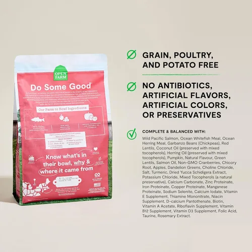 Miniatura 7 de Open Farm, alimento seco sin granos para gatos, croquetas de alto contenido en proteínas para una dieta completa y equilibrada, frutas y verduras
