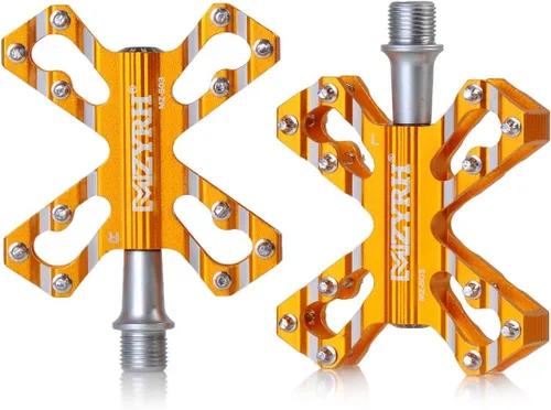Miniatura 10 de ThinkTop 3 Cojinetes Ultraligero MTB BMX Road Mountain Bike Pedales Plataforma Plana Aluminio Sellado Ever Lubrique Teniendo Eje 9/16 Pulgadas