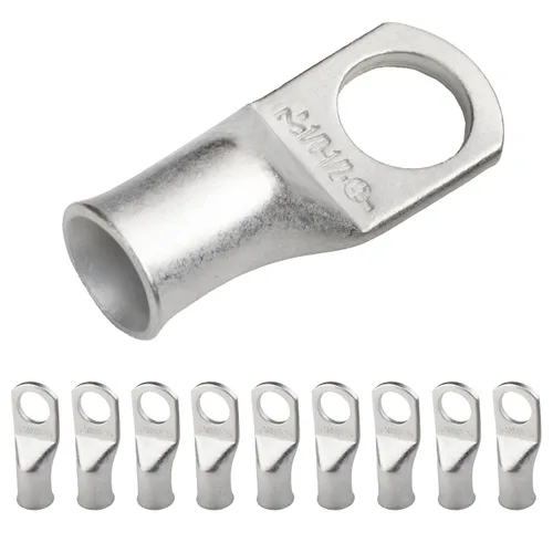 Miniatura 165 de SELTERM 5 piezas terminales de cable de cobre estañado 1/0 AWG perno de 1/2", extremos de cable de batería, terminales de anillo, conectores