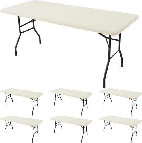Miniatura 11 de Mantel de elastano para mesas rectangulares de 6 pies, paquete de 4 unidades, color azul aguamarina, para picnic al aire libre, manteles elásticos