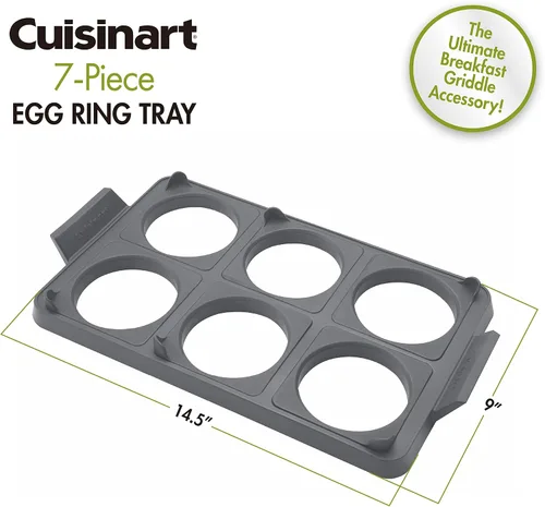 Miniatura 6 de Cuisinart CGR-600 Bandeja de 7 piezas para anillos de huevo