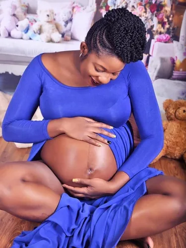 Miniatura 7 de YnimioAOX Vestido de maternidad para mujer con hombros descubiertos de manga larga para fotografía, vestido de gasa para maternidad para sesión