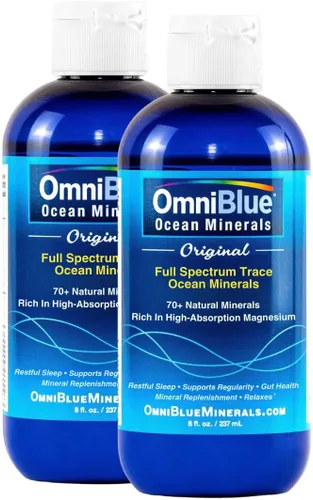 Miniatura 8 de OmniBlue Ocean Minerals - Más de 70 oligoelementos y magnesio líquido - Potasio, cloruro - Bajo en sodio - Apoyo natural para el sueño, digestión