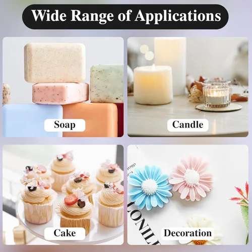 Miniatura 5 de 4 moldes para velas de margarita, moldes de silicona para hacer velas, molde decorativo en forma de flores 3D para fondant, jabón, pastel