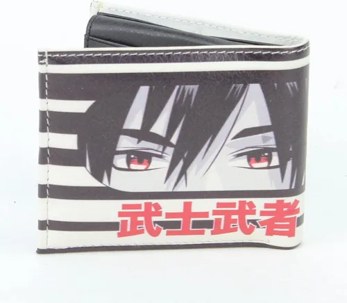 Miniatura 2 de Cartera con estampado de anime con caja de regalo a juego Cartera delgada de cuero plegable 2 ventanas de identificación y 7 tarjeteros , Cara