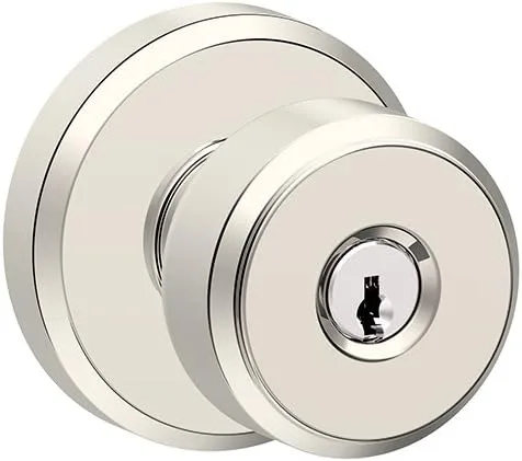 Miniatura 33 de SCHLAGE F51A BWE 622 - Pomo de puerta Bowery, cerradura de entrada con llave, color negro mate Mate negro