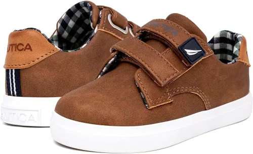 Miniatura 6 de Nautica Zapatos deportivos de doble correa para niños Zapatos deportivos casuales para niños y niñas Ajuste duradero y cómodo para niños pequeños
