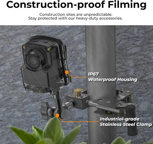 Miniatura 3 de Brinno Paquete de construcción TLC2020, cámaras de lapso de tiempo con carcasa impermeable ATH1000 y abrazadera de montaje ACC1000P – HDR FHD, 2