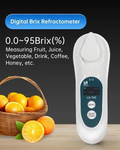 Miniatura 3 de Refractómetro Brix digital 3 en 1 con ATC/Índice de refracción (RI), medición precisa con cubierta de bloqueo de luz, prueba rápida en pantalla