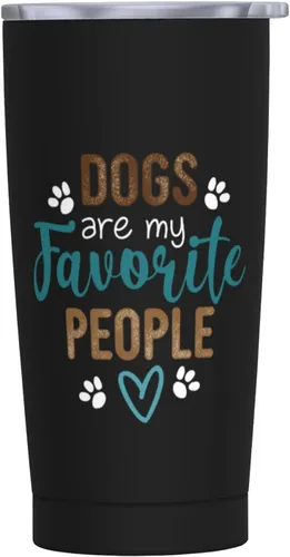 Miniatura 10 de Beagle Dog - Taza de café de acero inoxidable con tapa, diseño floral de 20 onzas, vaso térmico aislado de doble pared al vacío, regalos