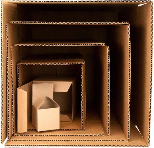 Da el regalo de la frustración: broma de cajas en una caja. Incluye 3 juegos de 6 cajas de cartón anidables (2-12 pulgadas). Chiste divertido