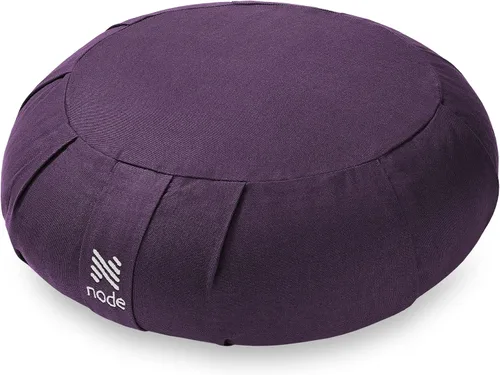 Miniatura 10 de Zafu Cojín de meditación, almohada redonda de yoga de trigo sarraceno de 15 pulgadas con funda de algodón orgánico