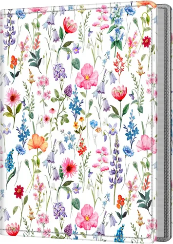 Miniatura 12 de Fintie - Álbum de fotos de 5x7 pulgadas, 52 bolsillos, mini capacidad, cubierta premium de piel vegana, portátil, álbum en formato de billetera