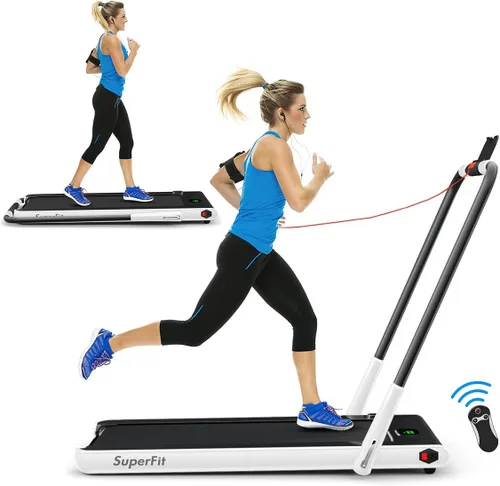 Miniatura 13 de Goplus 2 in 1 Folding Treadmill, 2.25HP Under Desk Electric Superfit Treadmill, Installation-Free with APP Control, Remote Control, Bluetooth