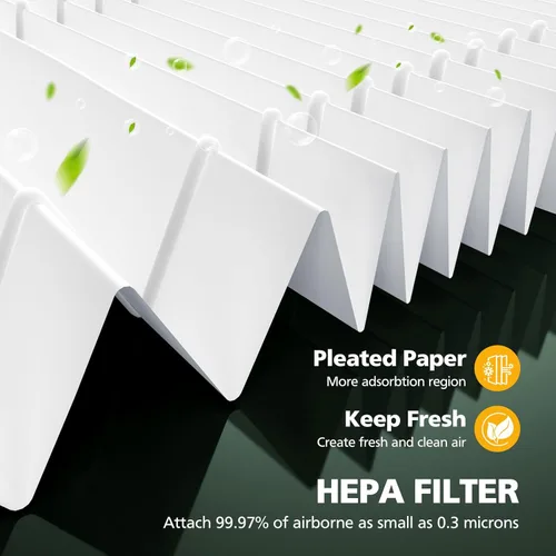 Miniatura 4 de Paquete de 2 filtros HEPA de repuesto para filtro TP01 mejorados, compatibles con los modelos Dyson Tower Purifier Pure Cool Link TP01, TP02, TP03