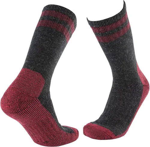 Miniatura 5 de Cerebro Calcetines de lana merino para hombre, calcetines acolchados a media pantorrilla que absorben la humedad, calcetines de senderismo