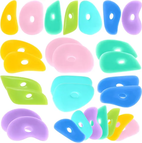 Miniatura 7 de Sherr 21 varillas suaves para cerámica, arcilla de silicona, herramientas de cerámica, cerámica, arcilla de goma, varillas de cerámica para adultos