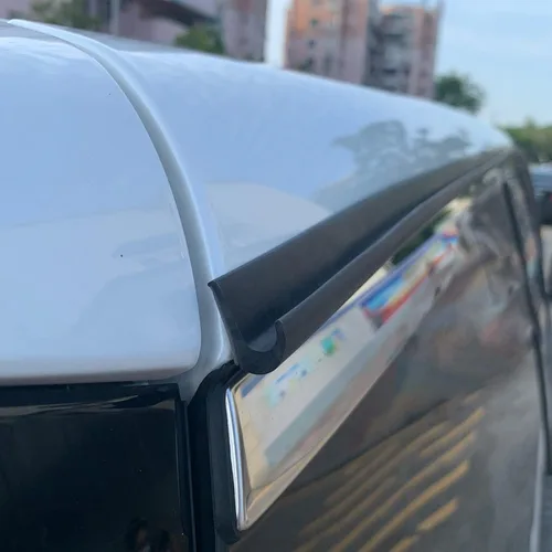 Miniatura 6 de D-Lumina Canaleta de lluvia para caravana, riel de goteo de goma de 60 pies de longitud para automóviles, camionetas, tira desviadora de lluvia