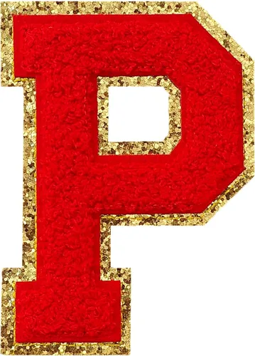 Miniatura 35 de GYGYL - 3 parches de letras deportivas de felpilla con purpurina, parches para planchar de tamaño grande para decoración de disfraces