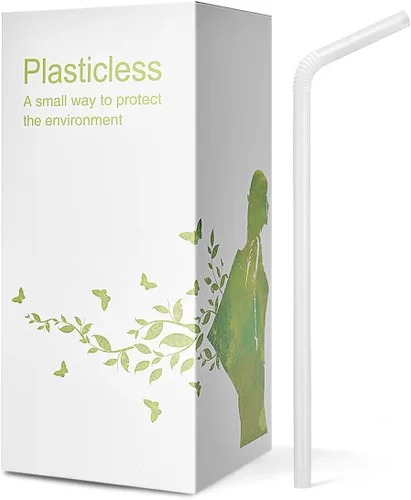 Miniatura 9 de 100 Unidades Pajitas PLA Compostables 100% a Base de Plantas - Pajitas Flexibles Biodegradables Sin Plástico para Beber - Una Fantástica Alternativa