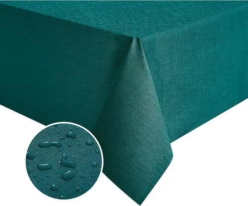 Miniatura 10 de NLMUVW - Mantel de plástico transparente 100% resistente al agua, a prueba de aceite y derrames, mantel de PVC, fácil de limpiar, para cocina