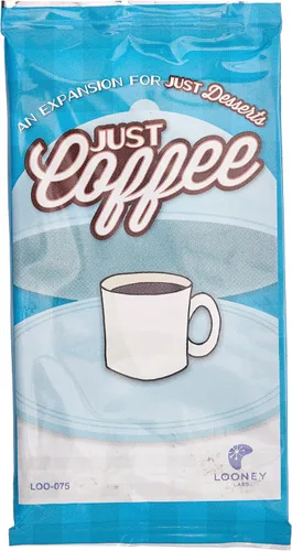 Looney Labs Expansión Just Coffee para el juego de cartas Just Postres, adición de café sabroso