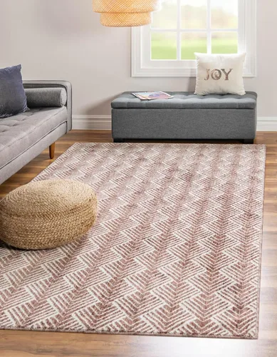 Miniatura 8 de Unique Loom Eco Trellis Collection - Alfombra de área - Osage (rectangular 2 pies 0 pulgadas x 3 pies 0 pulgadas, multicolor / azul)