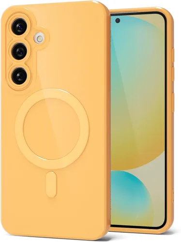 Miniatura 127 de Svanove para Samsung Galaxy S22 Funda de teléfono de silicona magnética, compatible con Magsafe, linda para mujeres, brillante color brillante, gel