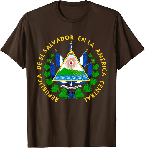 Miniatura 7 de Camiseta con diseño de emblema de la bandera de El Salvador