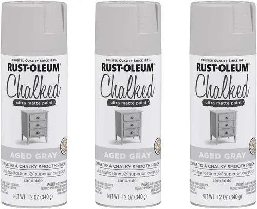 Miniatura 62 de Rust-Oleum - Pintura a la tiza en aerosol ultramate de 12 onzas (paquete de 1), color carbón, 302590
