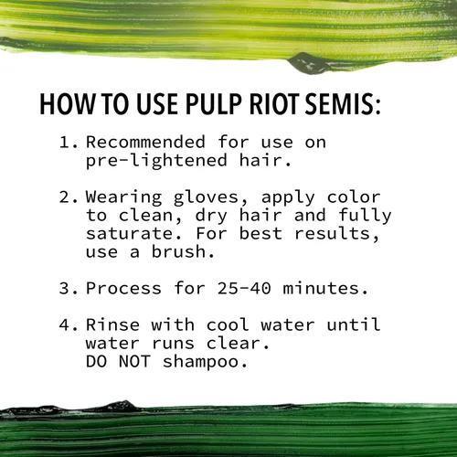 Miniatura 6 de Pulp Riot Tinte de cabello semipermanente: dura hasta 40 lavados, vitalidad de larga duración, fórmula antiexceso de trabajo, vegano, a base