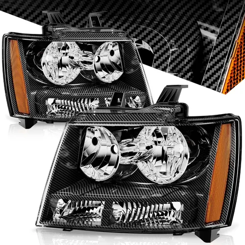 Miniatura 15 de Auto Dynasty - Juego de faros delanteros LED DRL compatible con 2007-2014 Chevy Tahoe Suburban Avalanche, lámparas de proyector para lado