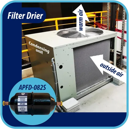 Miniatura 8 de Appli Parts APFD-082S 1/4 pulg. Filtro Secador de Línea Líquida Refrigerante AC para Refrigeración HVAC 082S ODF Conexión por Soldadura Universal