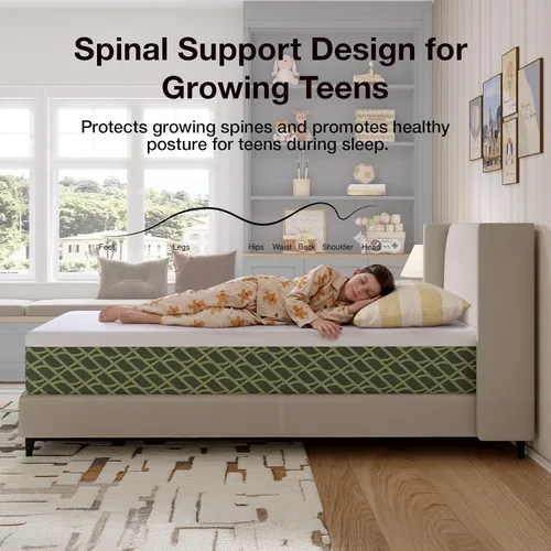 Miniatura 5 de Novilla 5 Inch Twin Size Mattress for Kids, Gel Memory Foam Twin Mattress with Comfort Foam for Pressure Relief and Supportive Base Foam for Spinal