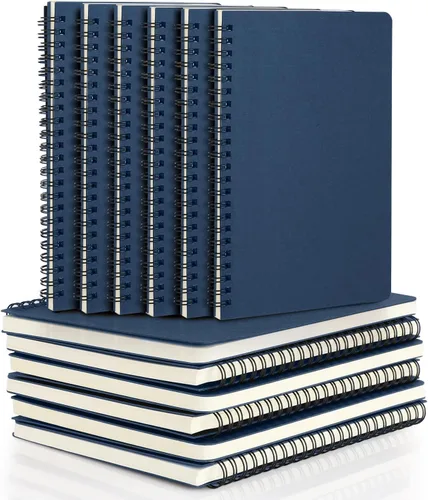 Miniatura 41 de EUSOAR - Cuaderno con espiral rayado, tamaño A5, paquete de 24 de 5.5" x 8.3", 120 páginas, cuaderno universitario con rayas, cuaderno de viaje