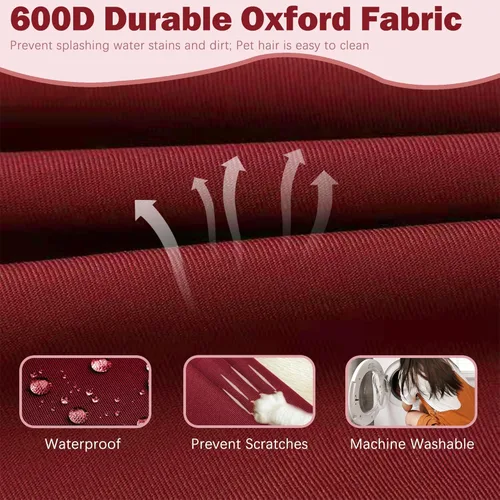 Miniatura 3 de Sqodok - Fundas para cojines de patio de 18x18, fundas impermeables para cojines de exterior de repuesto, 2 unidades, fundas de asiento para cojines