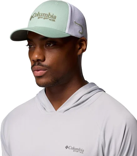 Miniatura 323 de Columbia - Gorra de malla con bandera con árboles unisex para adultos, corona alta