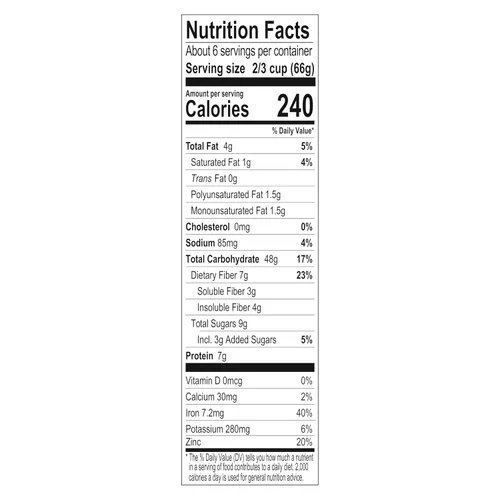 Miniatura 2 de Alpen Muesli Cereal original, cereal saludable para el corazón con copos de trigo, avena enrollada, nueces y pasas, proyecto verificado sin OMG