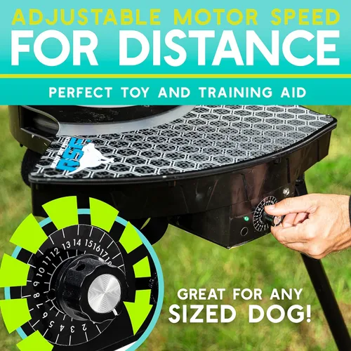 Miniatura 6 de Franklin Pet Supply Co. - Lanzador automático de discos para perros - Ready Set Fetch - Juguete lanzador portátil para perros - Funciona
