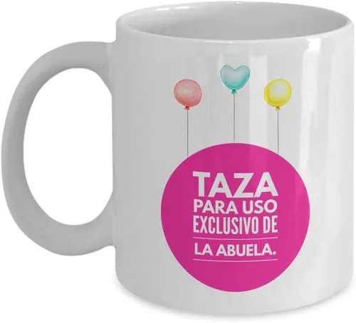 Regalo para abuela | Taza de Cafe para abuelita | Perfecto regalo para tu nana, abuela y madrinas | Vaso con afirmaciones positivas, personalizadas,