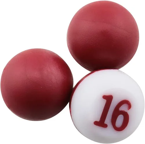Miniatura 4 de RLECS 1 unid billar piscina Shaker Pool Billar Billar Mesa Kelly Pool Shaker Botella con 16 unidades de billar Número Dados Tally Peas Rojo