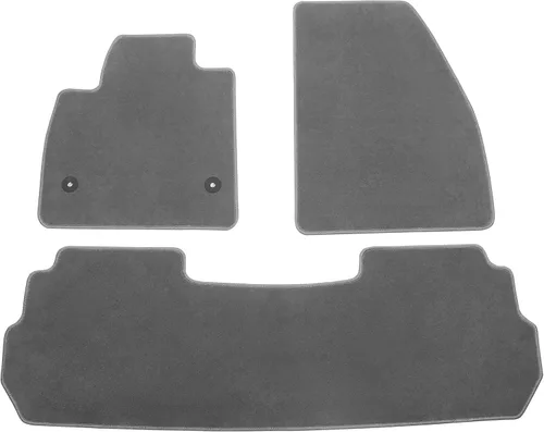 Miniatura 10 de IKON MOTORSPRTS - Alfombrillas compatibles con Cadillac XT5 2017-2024, protector de forro de nailon negro personalizado para automóvil, 1ª 2ª fila