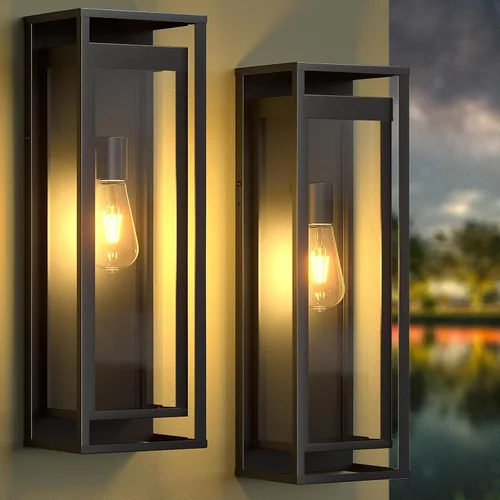Miniatura 8 de Iluminación Exterior con Sensor de Movimiento Grande - 20 pulgadas del Anochecer al Amanecer, Aplique Moderno Impermeable Montado en Pared E26