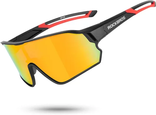 Miniatura 16 de ROCKBROS - Lentes de sol de ciclismo para mujeres y hombres, polarizados, con protección ultravioleta Blanco azul