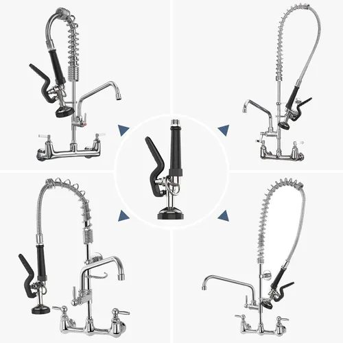 Miniatura 3 de Pulverizador de preenjuague para fregadero comercial, boquilla de pulverización de 1.42GPM con mango ergonómico, piezas de grifo para fregadero