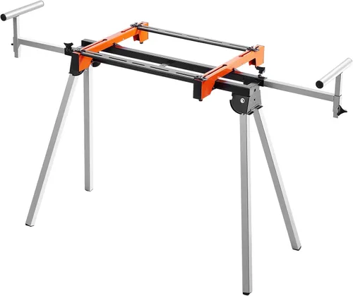 Miniatura 10 de VEVOR Soporte para sierra ingletadora, soporte de sierra de inglete plegable de 36 pulgadas con abrazadera de soporte de montaje integral, altura