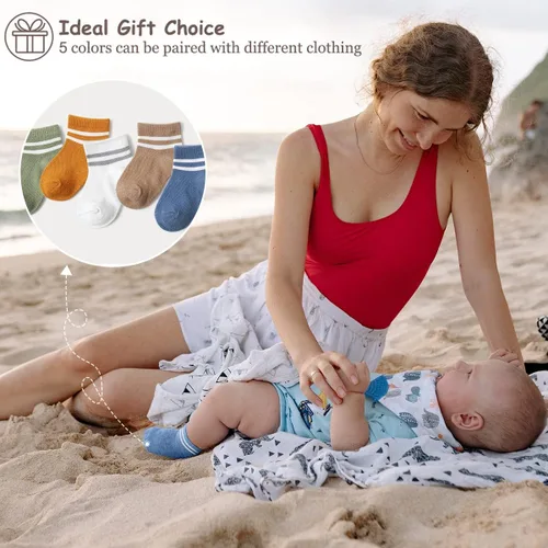 Miniatura 7 de ZURLEFY Nuevos calcetines de malla de verano para bebés, niños y niñas pequeñas, calcetines para recién nacidos, accesorios esenciales para bebés