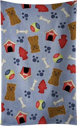Miniatura 56 de Caroline's Treasures BB2654KTWL Dog House Collection Airedale - Toalla de cocina para invitados, toalla de baño decorativa para cara, té, paño