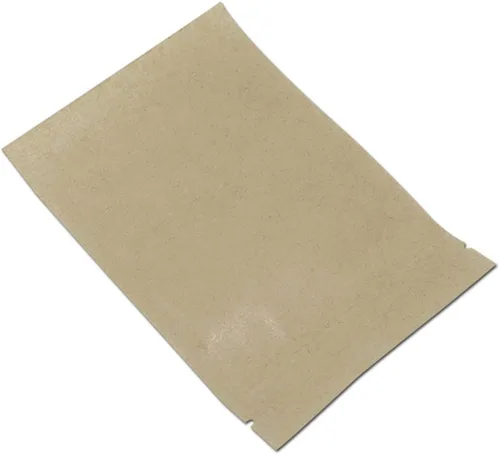Miniatura 6 de PABCK 50 Piezas Bolsas de Papel Kraft Marrón con Frente Transparente de Pie Herméticas 3.9x5.9 pulgadas para Almacenamiento de Alimentos